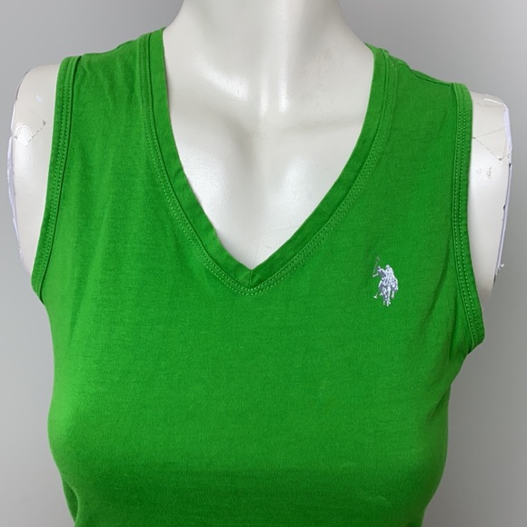 US Polo Assn Green Sleeveless Tank Top Sz S - Picture 2 of 7
